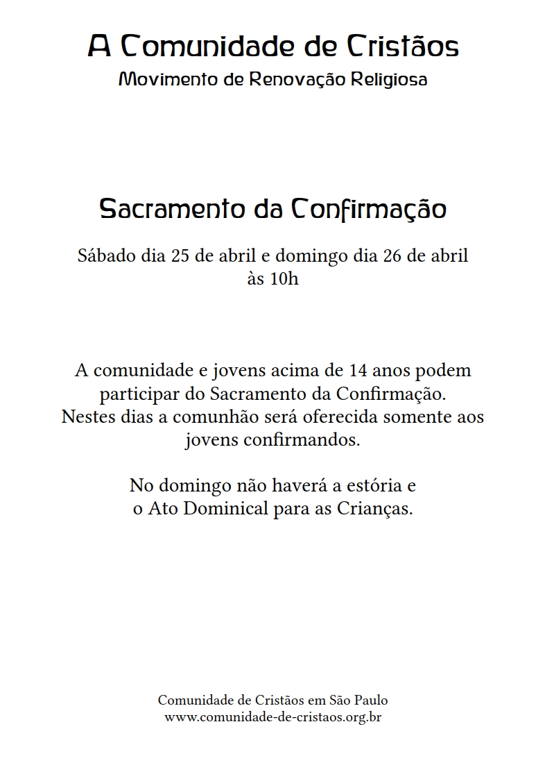 Sacramento da Confirmação