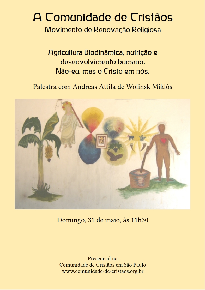Palestra: Agricultura Biodinâmica, nutrição e desenvolvimento humano