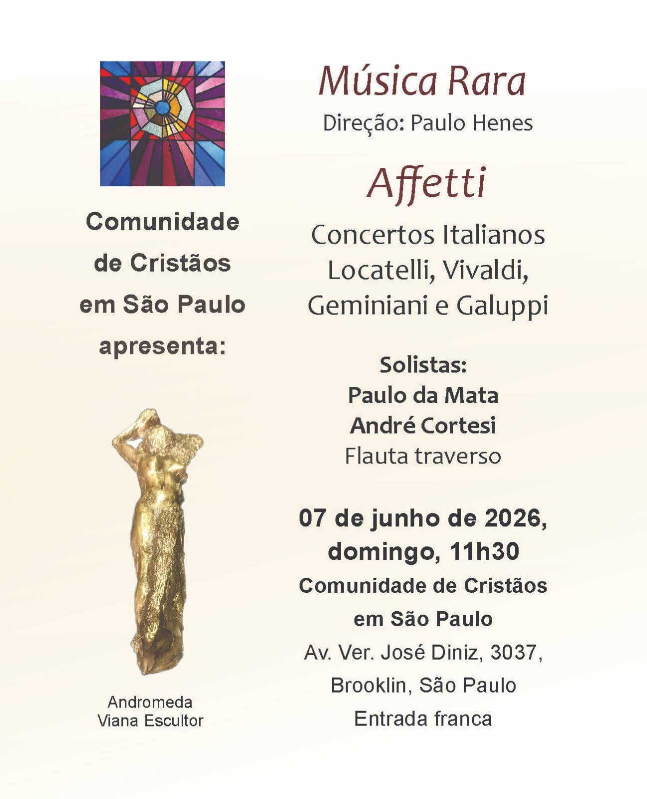 Concerto do orquestra Música Rara