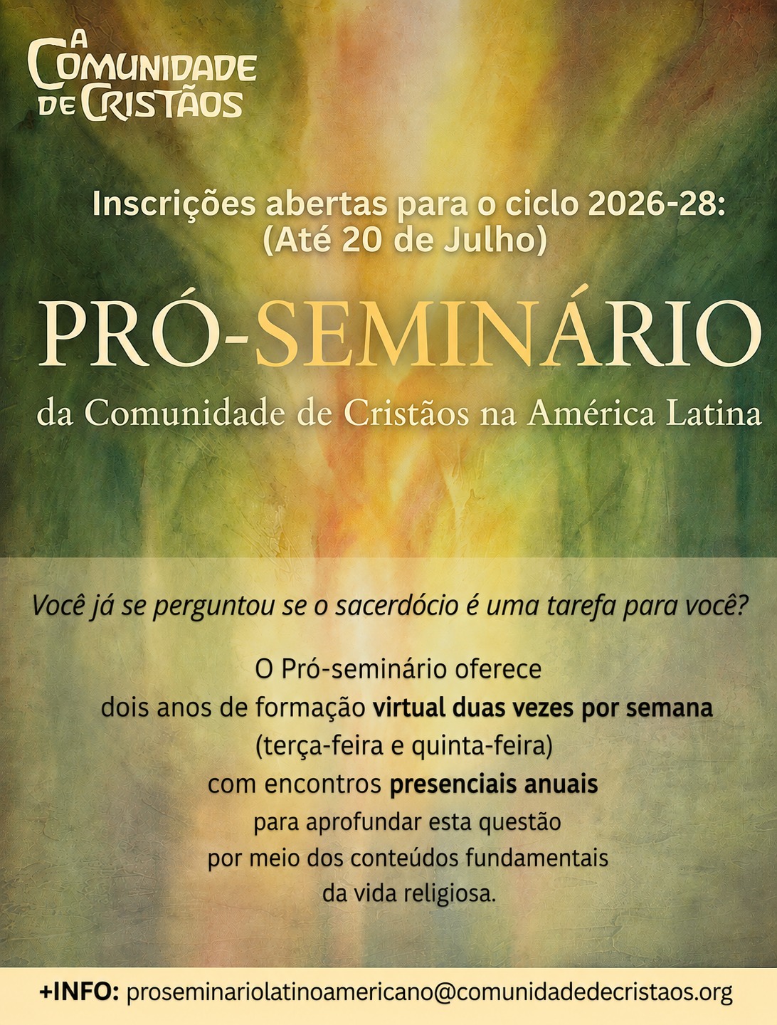 Pró-Seminário 2026-28