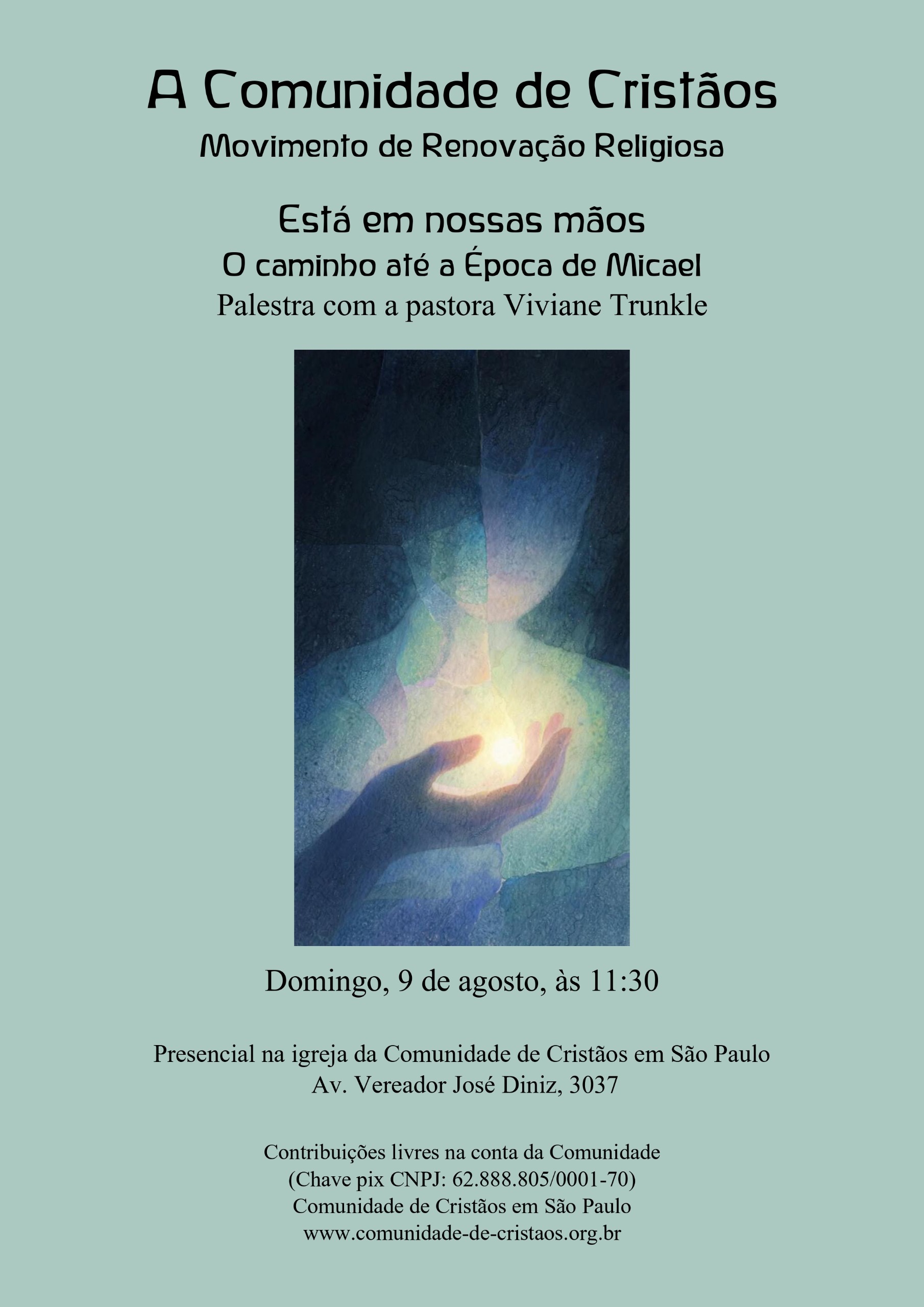 Está em nossas mãos