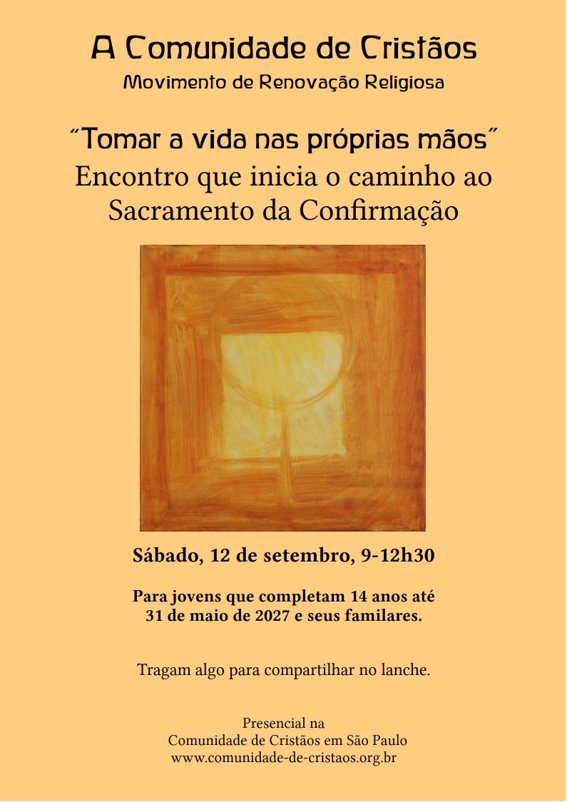 Encontro que inicia o caminho ao Sacramento da Confirmação