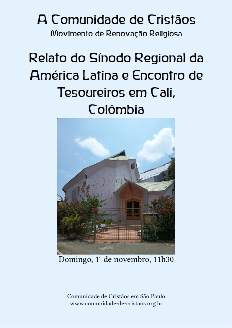 Relato do Sínodo Regional da América Latina e Encontro de Tesoureiros