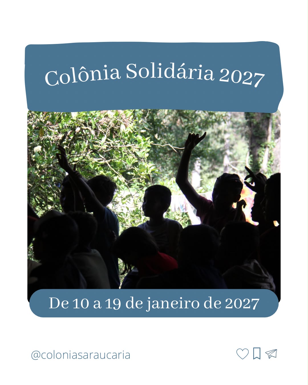 Colônia de Férias Solidária 2027